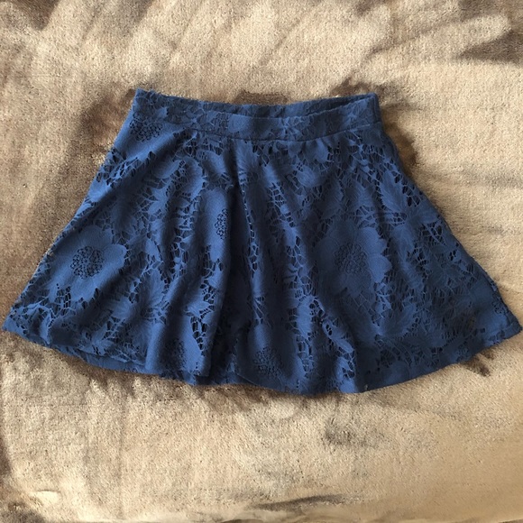🌸 HP ❤️ Aeropostale Navy Blue Causal Skirt - Picture 3 of 6